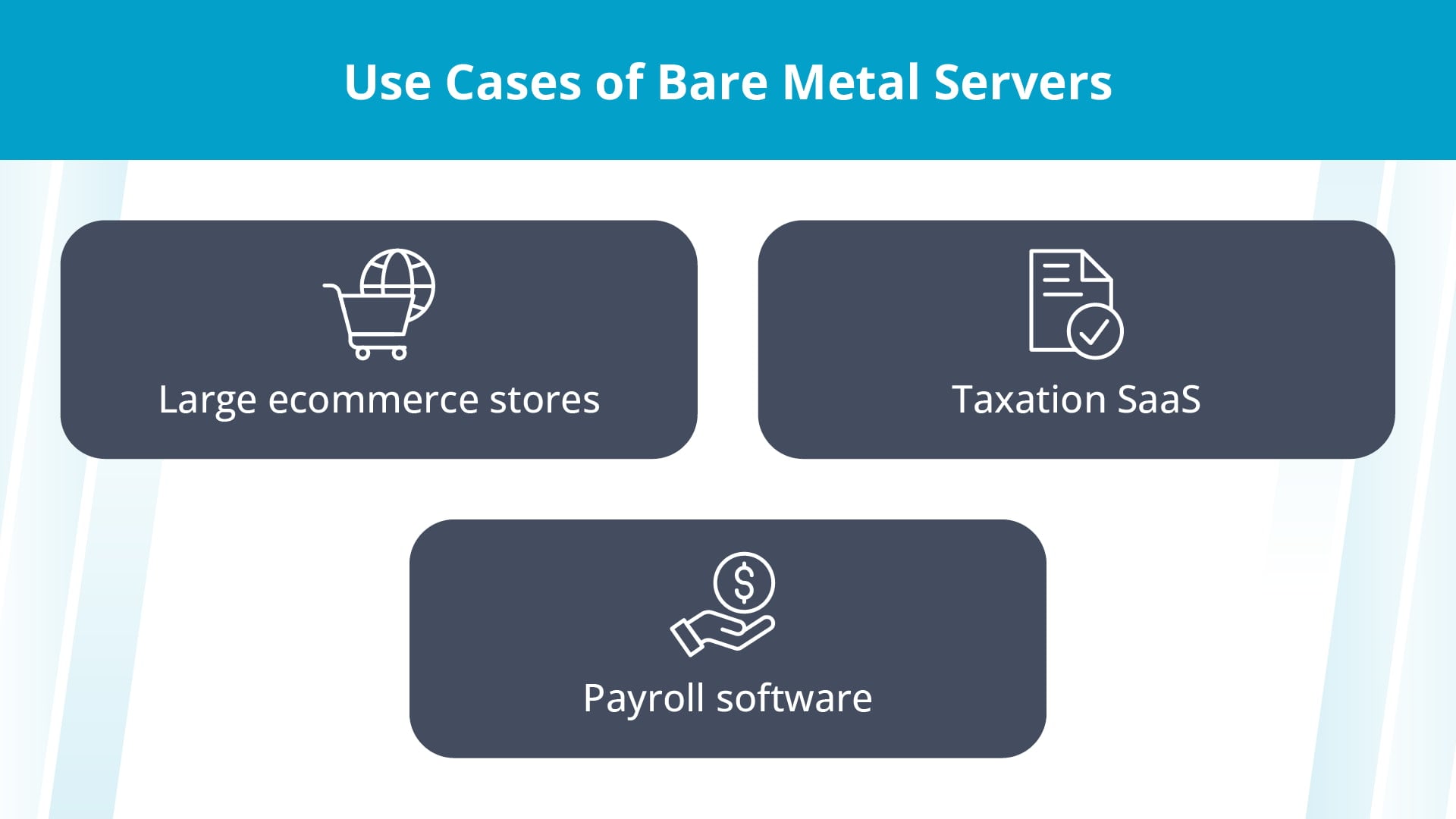 Use cases of bare metal servers.