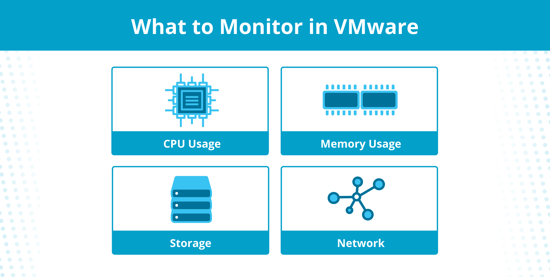 Monitoring essential VMware metrics can help you assess virtual machine health.