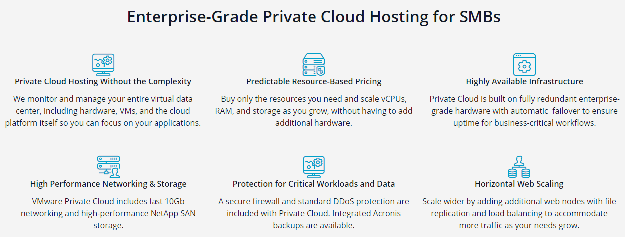 Liquid Web’s enterprise-grade VMware Private Cloud services offer many benefits.