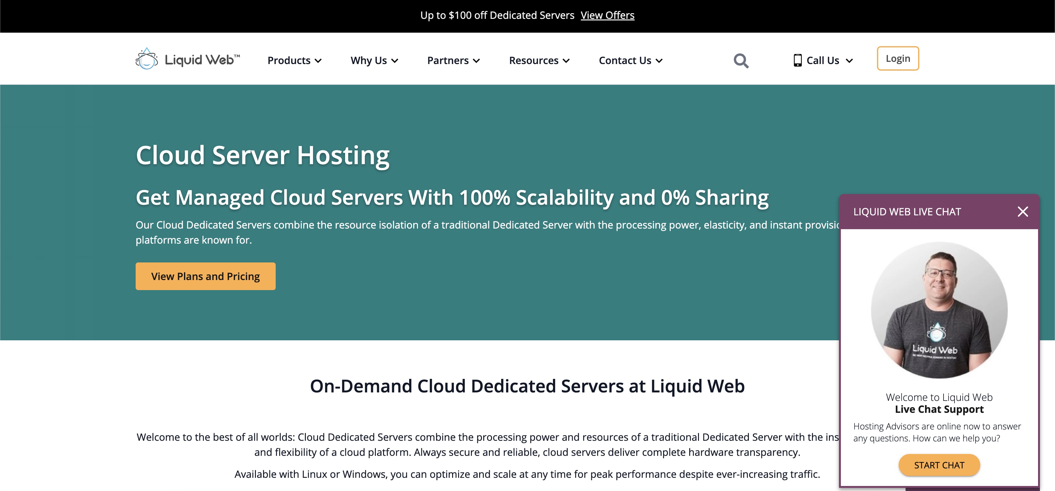 Liquid Web’s Dedicated Cloud Server hosting.