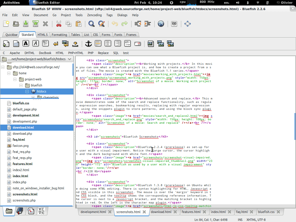 Bluefish Editor