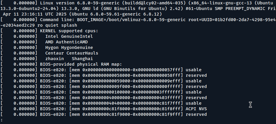 View Kernel Log Messages