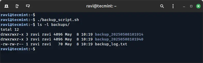 Backup Important Files in Linux