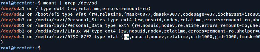 Check USB Mounted as Read-Only