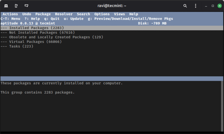 How to Use dpkg, apt, aptitude, synaptic, and tasksel in Debian