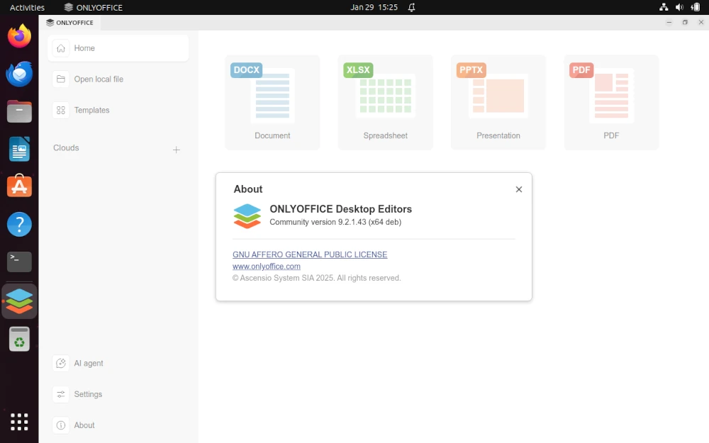 ONLYOFFICE Desktop Editors