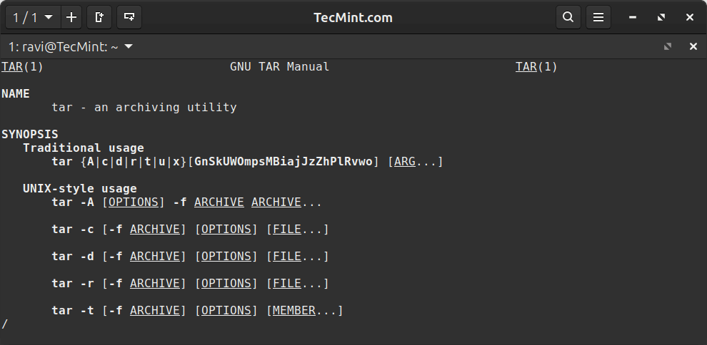 Finding Detailed Command Info