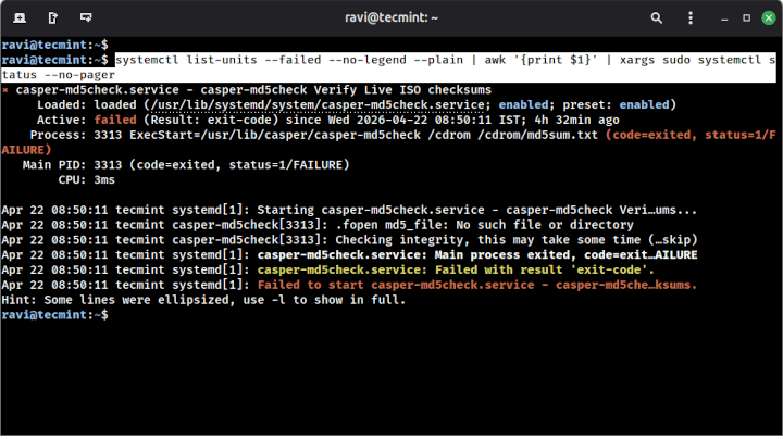 How to Find and Fix Failed Services in Linux