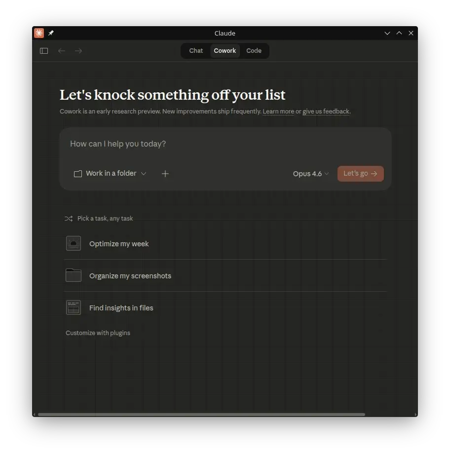 Claude Desktop on Linux