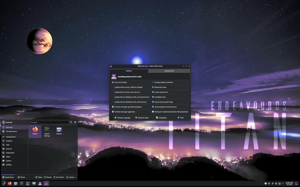 EndeavourOS Linux