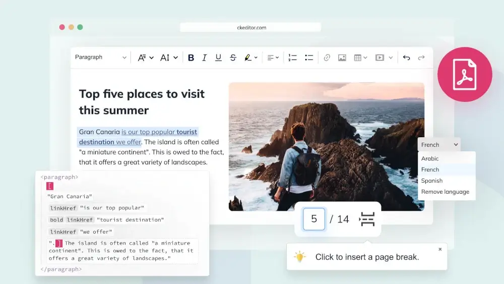 CKEditor 5 - JavaScript Text Editor