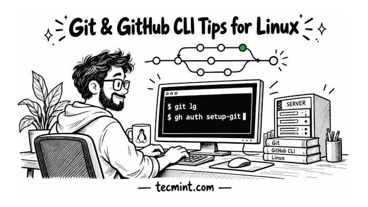 5 Git and GitHub CLI Tips to Work Faster on Linux Servers