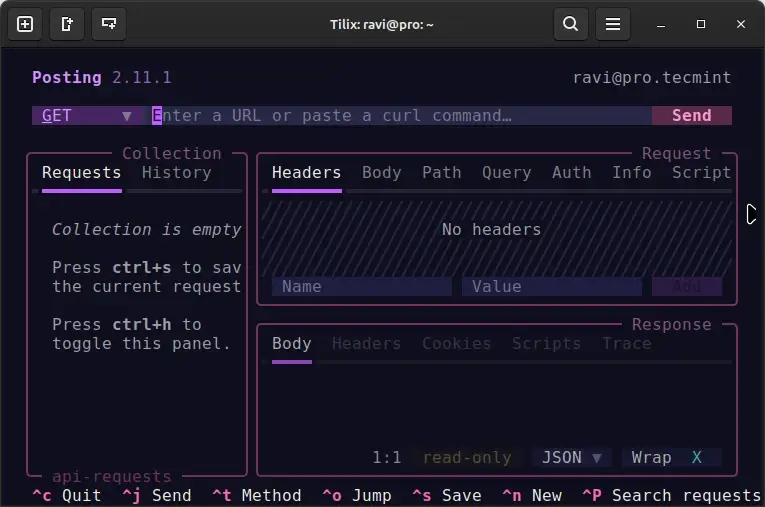 Posting - An Open-source API Client